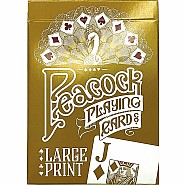 Peacock Deck of Playing Cards - Large Print