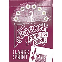 Peacock Deck of Playing Cards - Large Print