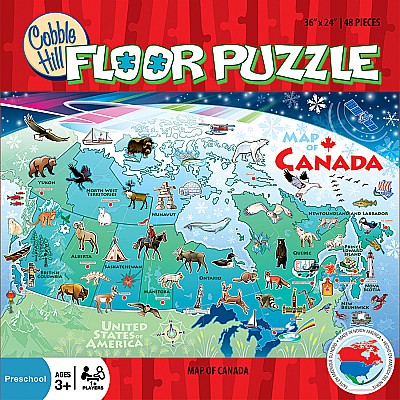 Map Of Canada (48 pc Floor Puzzle) Cobble Hill