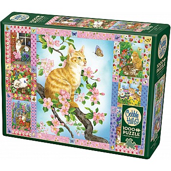 Blossoms And Kittens Quilt
