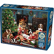 Cobble Hill 500 pc Puzzle - Christmas Puppies