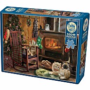 Cobble Hill 500 pc Puzzle - Kittens By The Stove