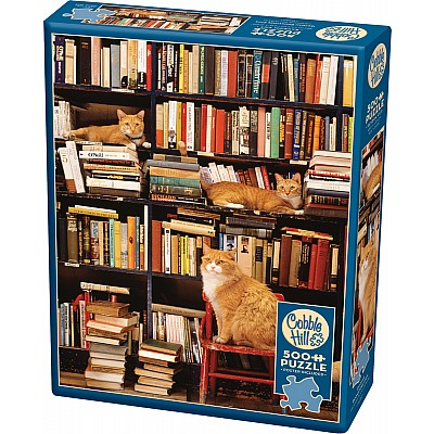 Gotham Bookstore Cats (500 pc) Cobble Hill