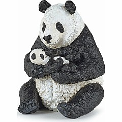 Sitting Panda And Baby