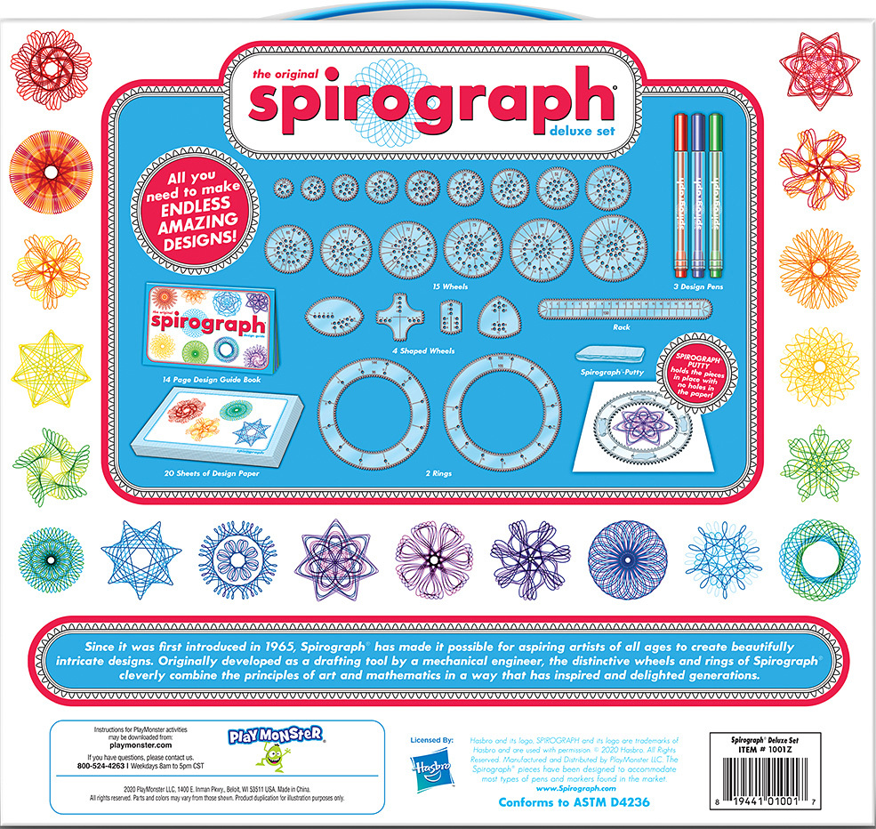 Spirograph — Design Set Boxed — Arts and Craft Kit — The Classic Way to  Make Countless Amazing Designs! — for Ages 8+