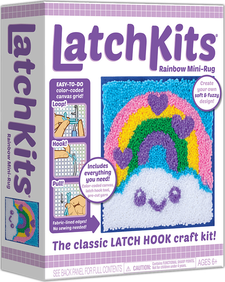 LatchKits® Smiling Rainbow Latch Hook Kit – PlayMonster