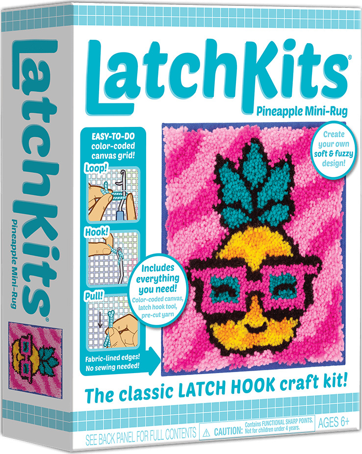 LatchKits® Pineapple Latch Hook Kit - Imagine That Toys