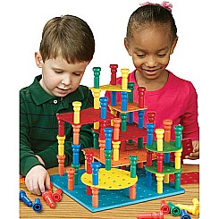 Tall-Stacker Pegs Building Set