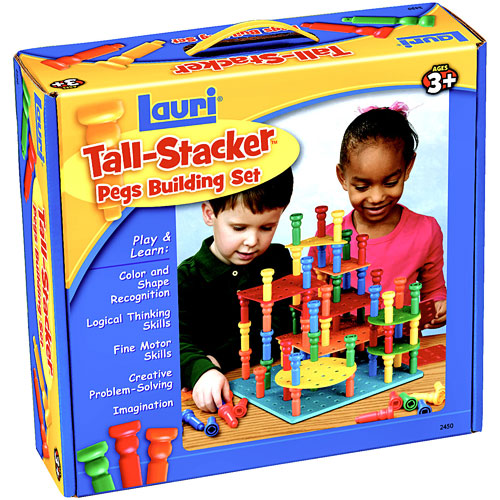 NEW Lauri Tall Stackers  Pegs Building Set FREE SHIPPING 