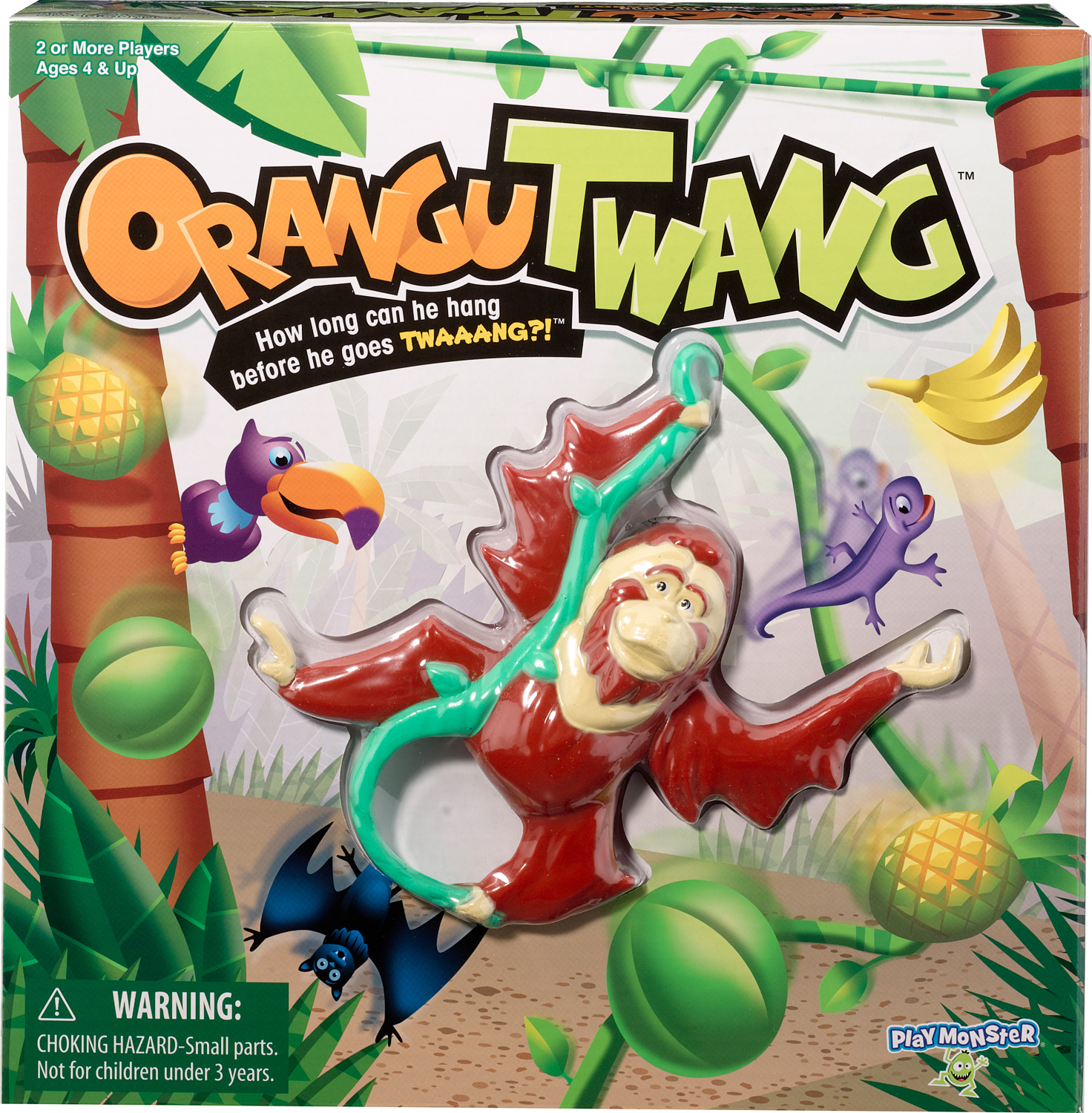 Orangutwang Kids Game - How Long Can He Hang Before He Goes Twaaang?!