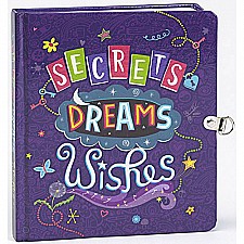 Peaceable Kingdom Secrets, Dreams and Wishes Glow in the Dark Lock and Key Diary