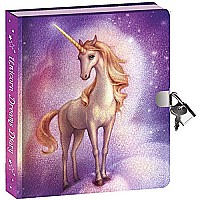 Peaceable Kingdom Unicorn Dreams Lock and Key Diary with Invisible Ink Pen