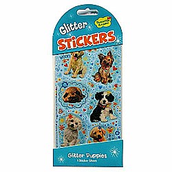 Sparkly Glitter Stickers - Glitter Sparkly Puppies
