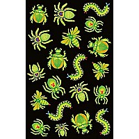 Peaceable Kingdom Glow in the Dark Bug and Spider Sticker Pack