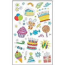 Peaceable Kingdom Shiny Foil Birthday Fun! Sticker Pack