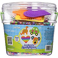 Perler Beads Fuse Bead Activity Bucket: Bead Mania, 8500 Pcs, 1 Pack