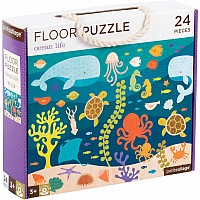   24 pc Ocean Life Floor Puzzle