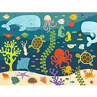   24 pc Ocean Life Floor Puzzle