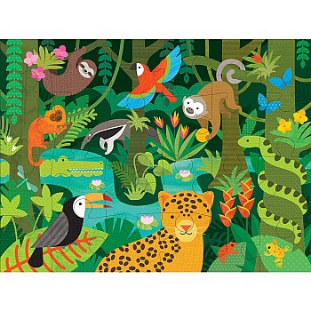 Petit Collage "Wild Rainforest" (24 pc Floor Puzzle)