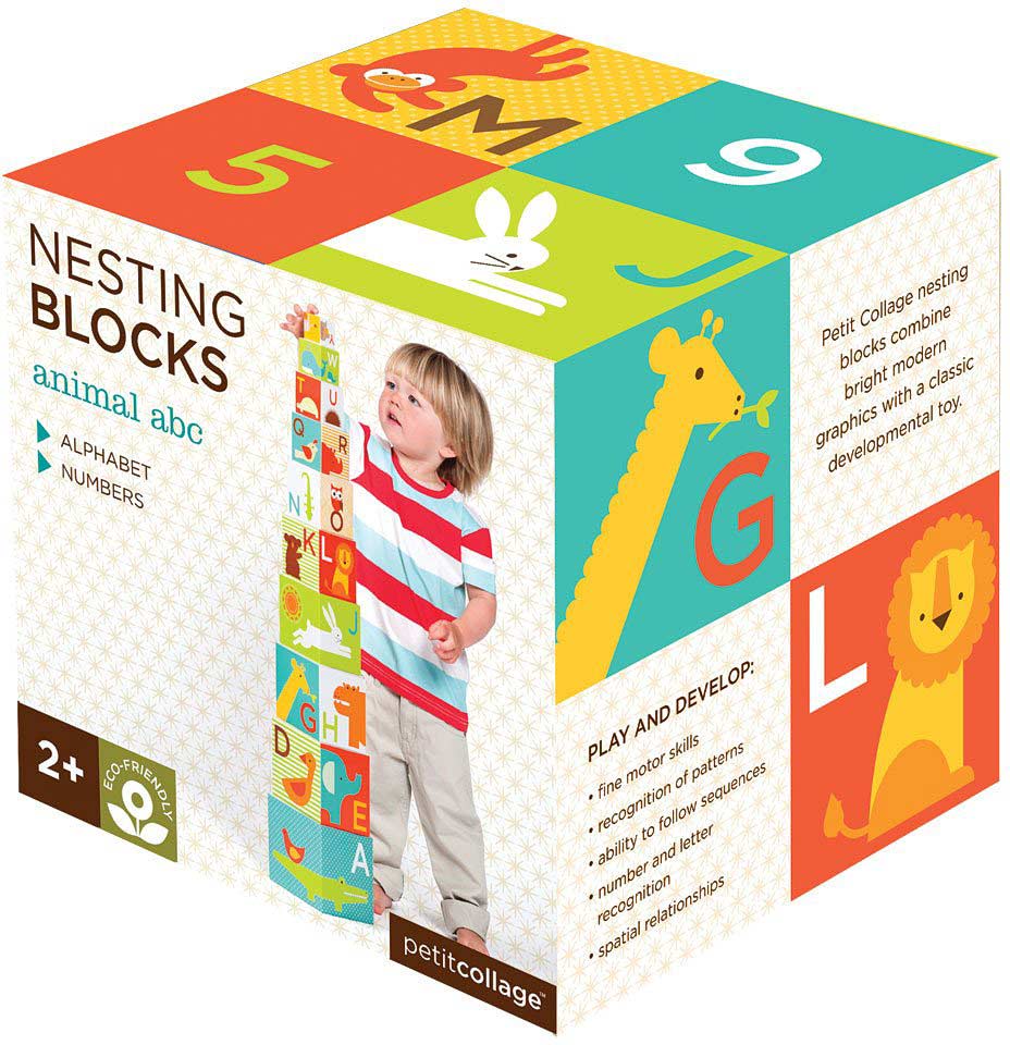 Petit collage cheap nesting blocks