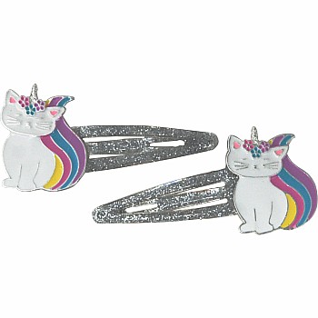 Rainbow caticorn snapclips