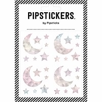 Stickers -  Silver Holographic Moon & Stars (4x4)