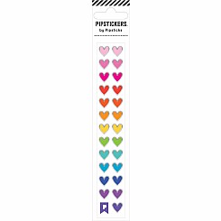 Stickers -  Rainbow Heart Minis -Mini (1x6)