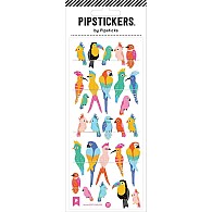 Stickers -  Polly Chrome Parrots (3x7)