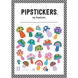Fuzzy Mushrooms Stickers
