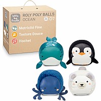 Roly Poly Balls - Ocean Set of 4