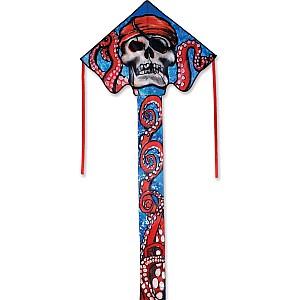 Large Easy Flyer Kite - Pirate Octopus