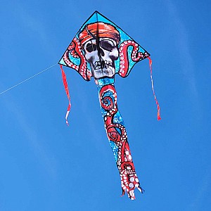 Large Easy Flyer Kite - Pirate Octopus