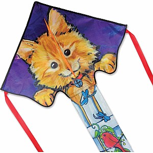 Large Easy Flyer Kite - Kitten on a Fence
