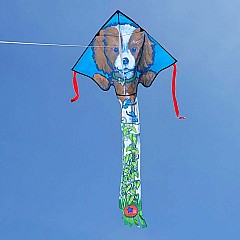 Large Easy Flyer Kite - Puppy on a Fence
