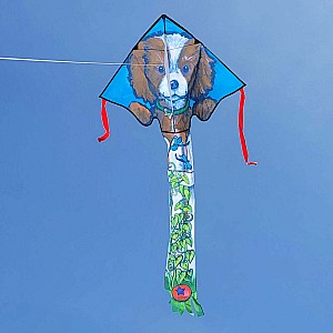 Large Easy Flyer Kite - Puppy on a Fence