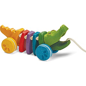 Rainbow Alligator Pull Toy