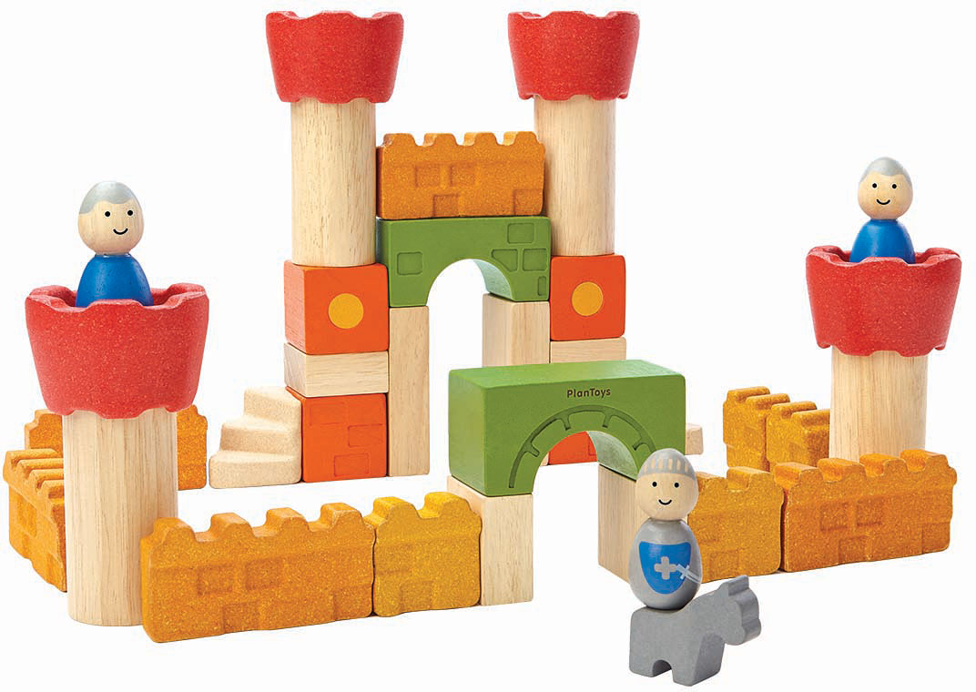 Castle Blocks by Plan Toys - Over the Rainbow