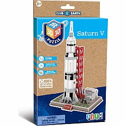 Club Earth "Saturn V" (48 pc 3D Puzzle)
