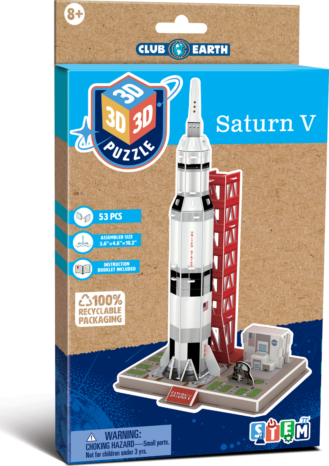 Saturn V 3D Puzzle - Fairhaven Toy Garden