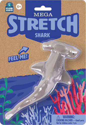 Club Earth Mega Stretch Shark  (assorted)