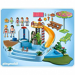Playmobil 4858 - Pool w/Water Slide - Books Little Dickens