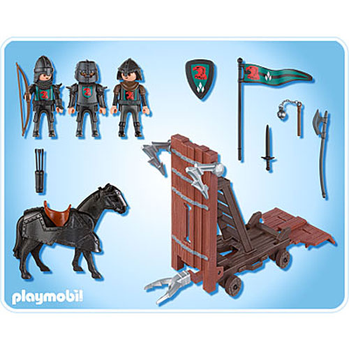 Playmobil 4869 Falcon Knights Battering Ram Wall Siege Weapon Castle Medieval 