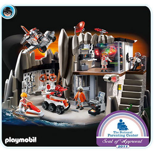Playmobil Secret Headquarters with Alarm System - Givens Books and Little Dickens
