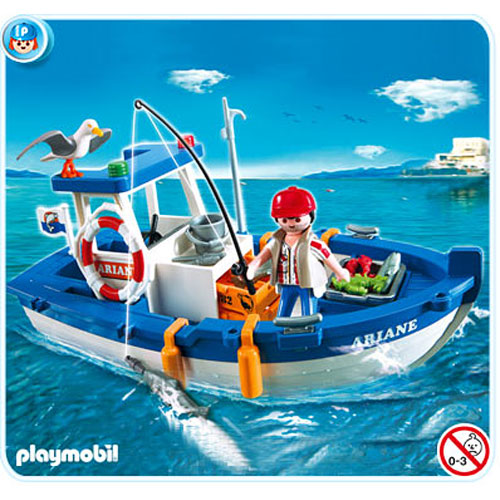 Playmobil Fishermen Lady Figure with Lobster 