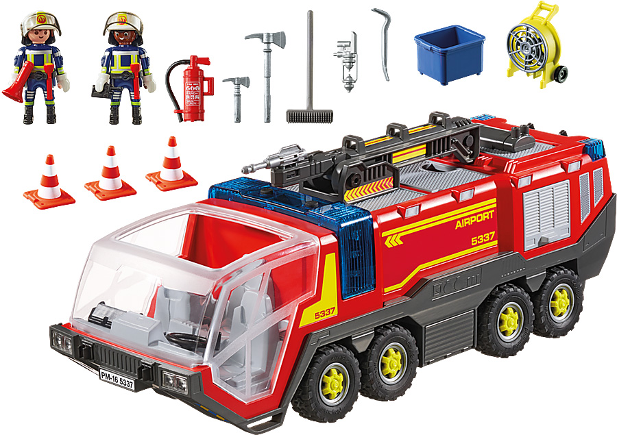 Playmobil - Airport Fire Engine with Lights and Sound - Givens Books