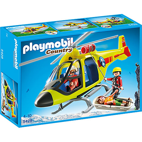 byld Association husmor Playmobil Mountain Rescue Helicopter - Givens Books and Little Dickens