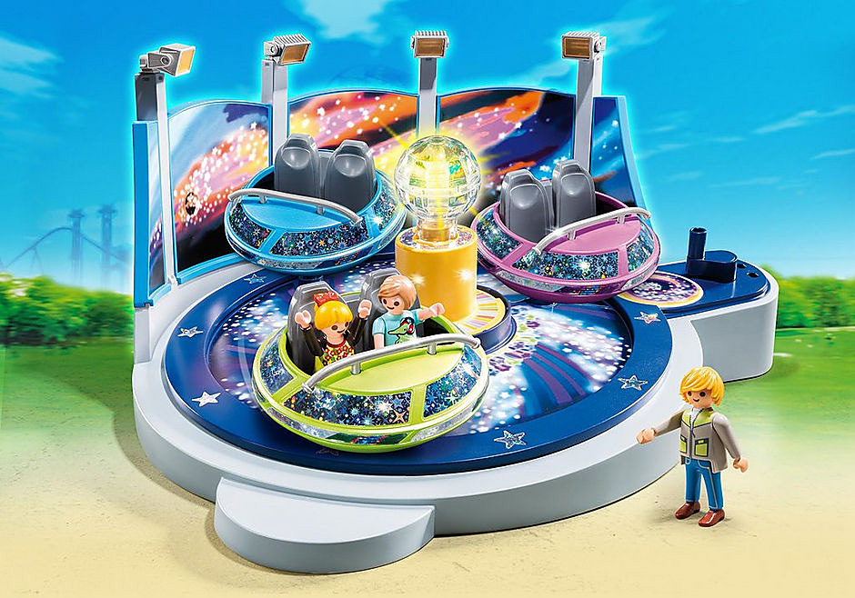 Theseus næve Junior Playmobil - Spinning Spaceship Ride with Lights Summer Fun - Givens Books  and Little Dickens
