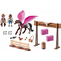 PLAYMOBIL:THE MOVIE Marla and Del with Flying Horse