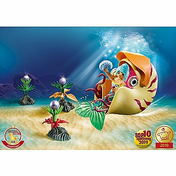Playmobil Mermaid With Sea Snail Gondola