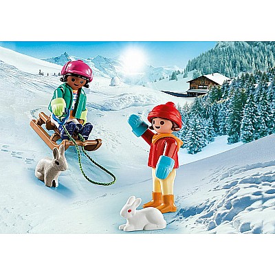 Playmobil 70250 Children With Sleigh (Special Plus)